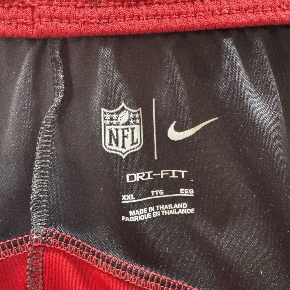 Atlanta Falcons Shorts Mens‎ 2XL XXL Nike On Field Practice Dri Fit Athletic Red - Picture 9 of 13
